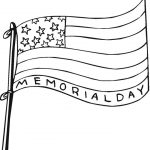 Memorial Day Coloring Pages Flag