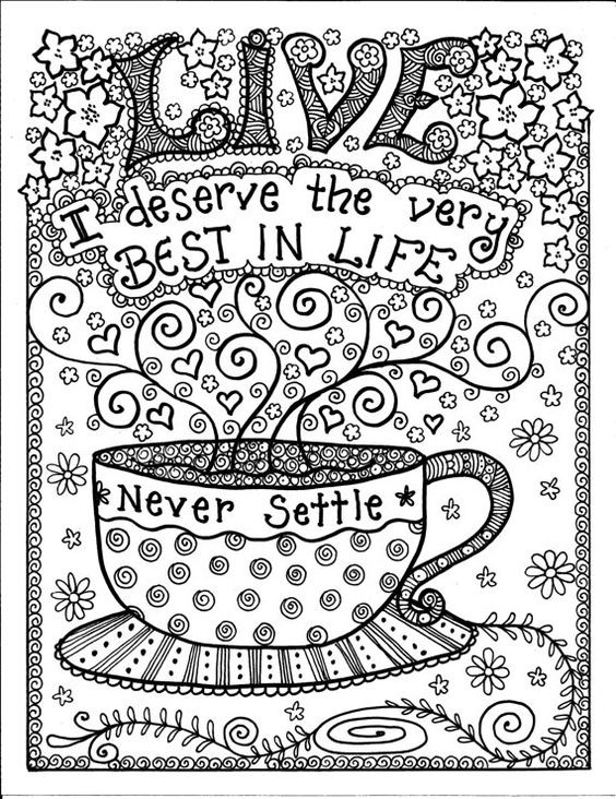 Free Tween Coloring Pages 1