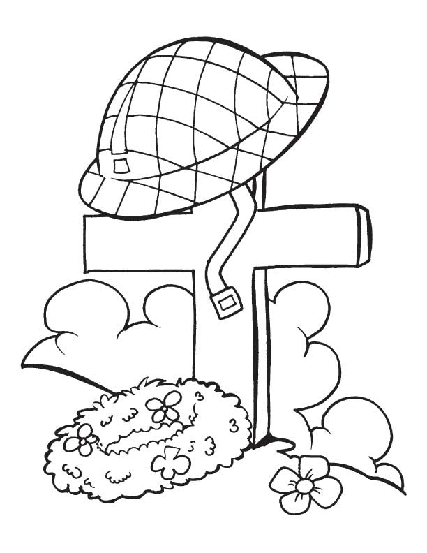 Print Memorial Day Coloring Page