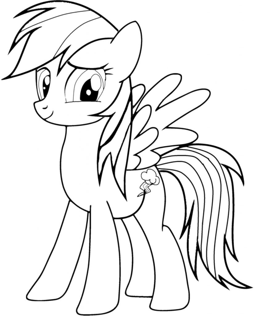 Rainbow Dash Coloring Pages Printable