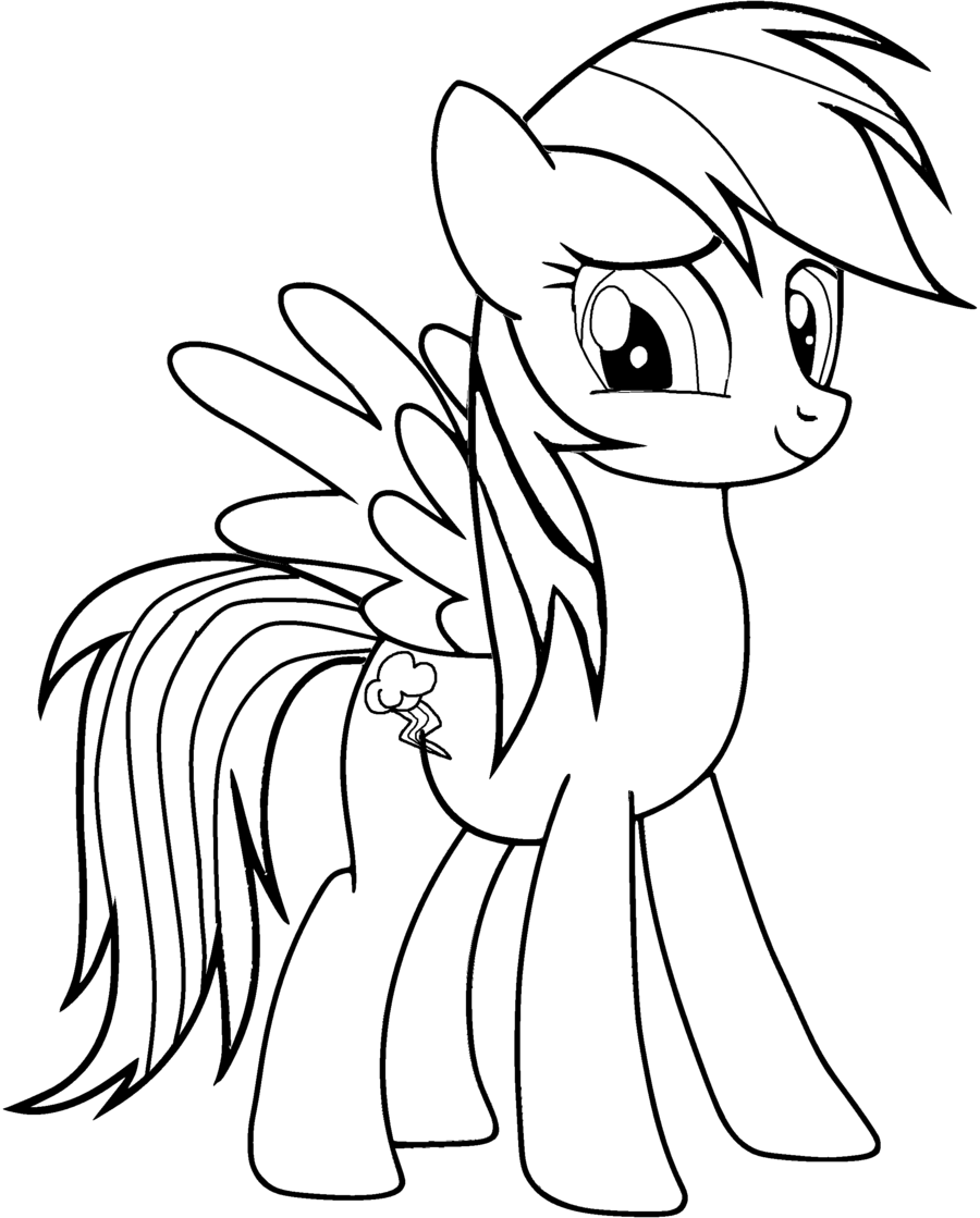 Rainbow Dash Coloring Pages - Best Coloring Pages For Kids