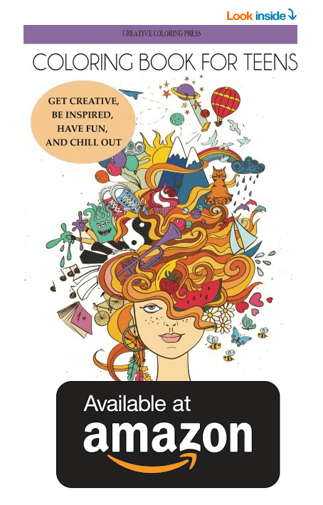 Teen: teen coloring books for girls & Teenagers, Fun Creative Arts