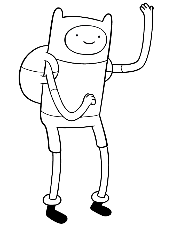 Adventure Time Coloring Pages Finn the Human