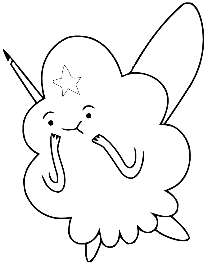 Adventure Time Coloring Pages Lumpy Space Princess
