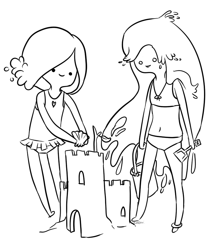 adventure time coloring pages princess bubblegum