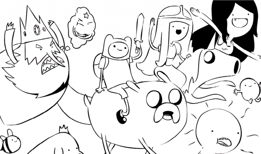 Adventure Time Coloring Pages Printable