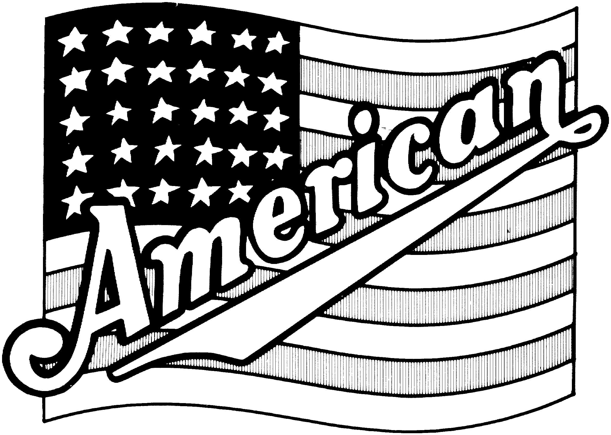 American Flag Coloring Page