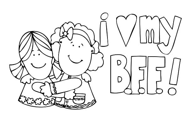 Featured image of post Best Friend Coloring Pages To Print