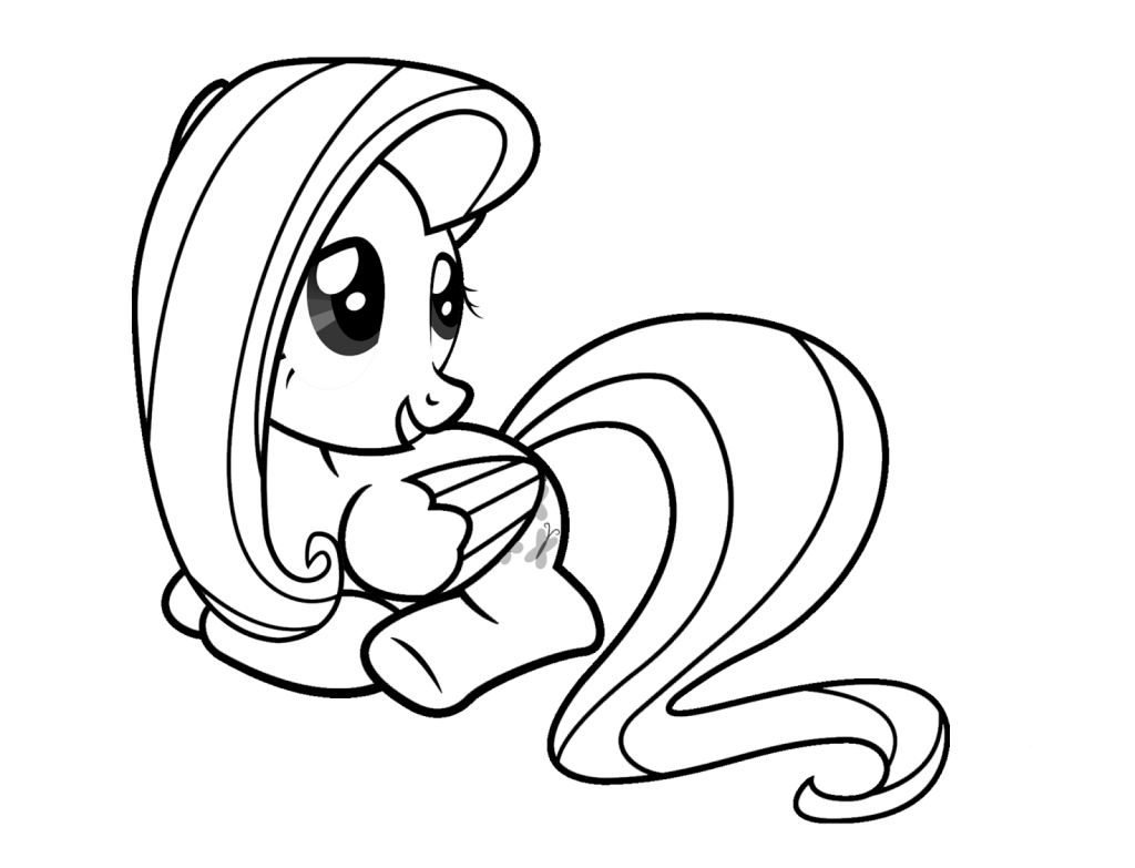 Download Fluttershy Coloring Pages