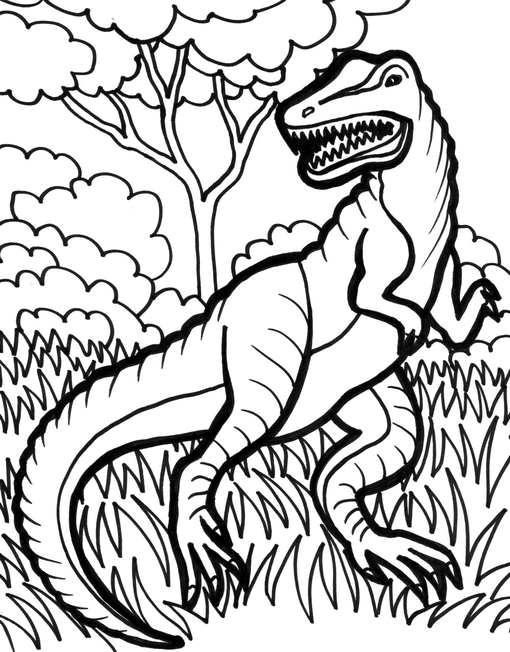 Featured image of post T Rex Realistic Dinosaur Coloring Pages : Dinosaurs coloring pages for children.