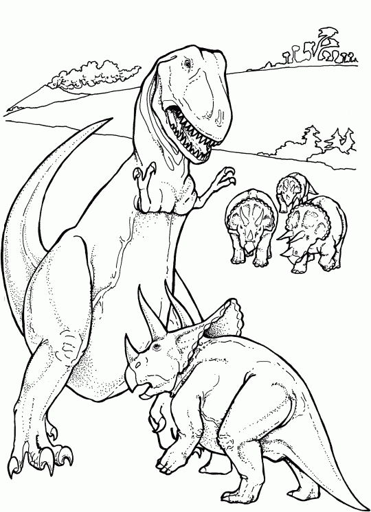 Download TRex Coloring Pages to Print