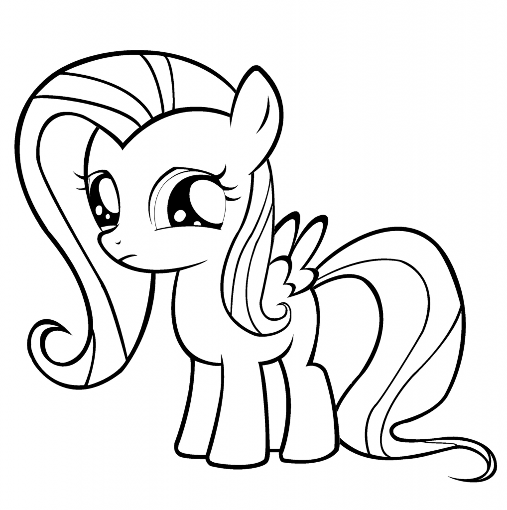 Fluttershy Coloring Page