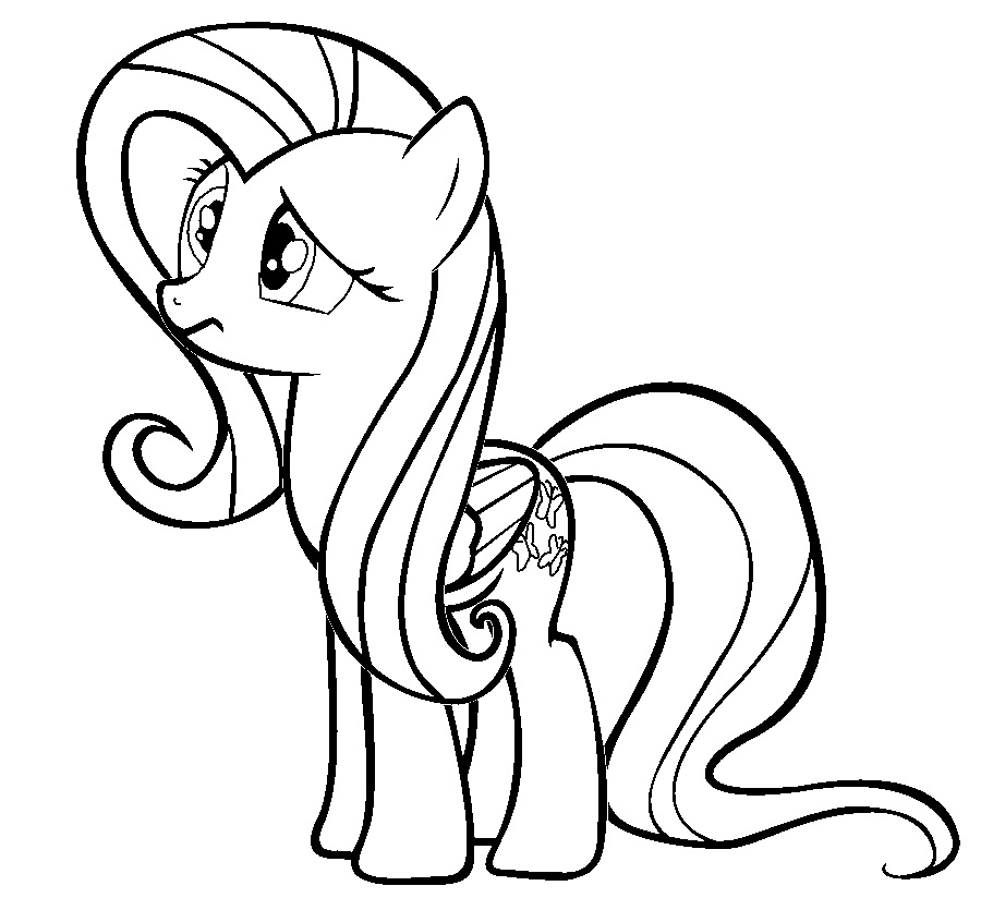 Fluttershy Coloring Pages Printable