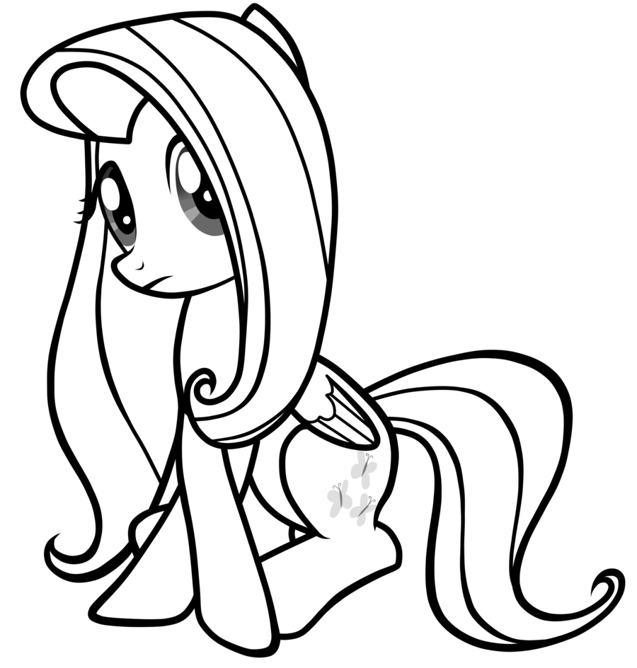 Free Fluttershy Coloring Pages
