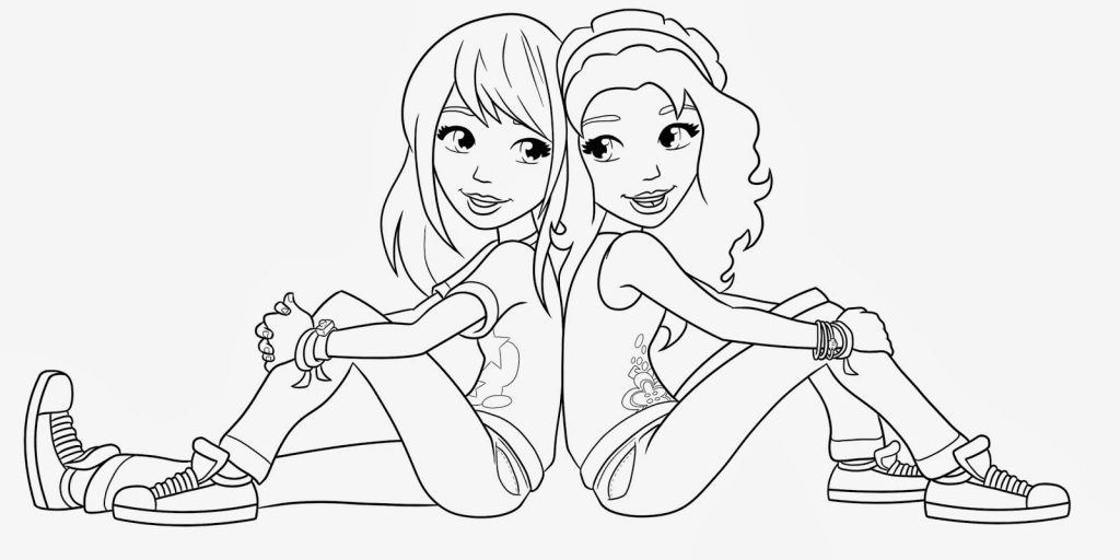 Free Friendship Coloring Pages