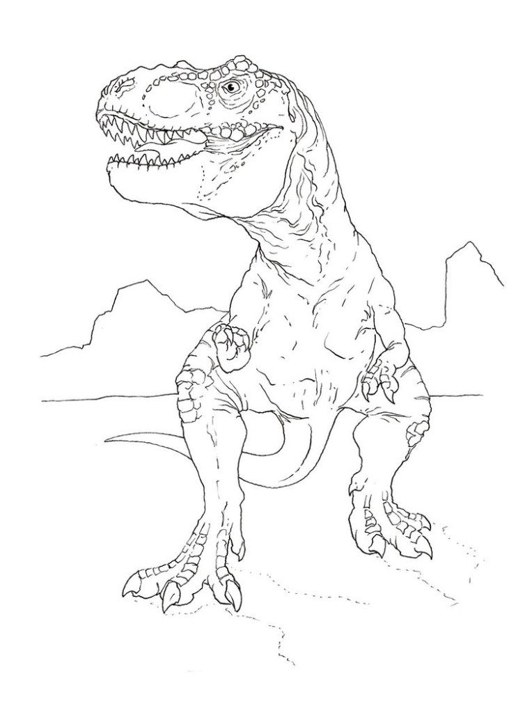 Free TRex Coloring Pages to Print