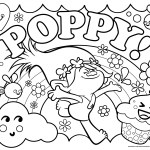 Free Trolls Poppy Coloring Page