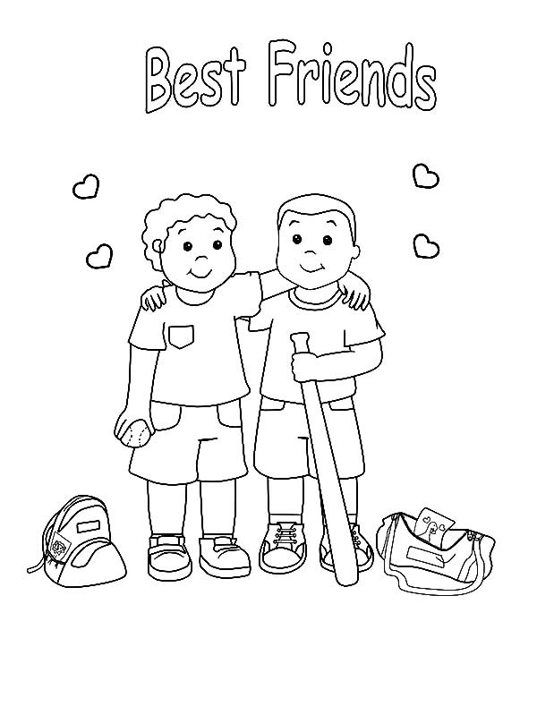  Friendship Coloring Pages For Kids 8