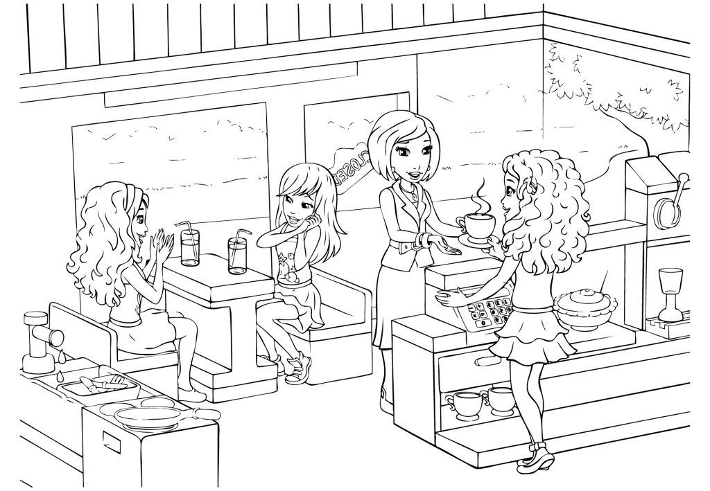 Friends Coloring Page