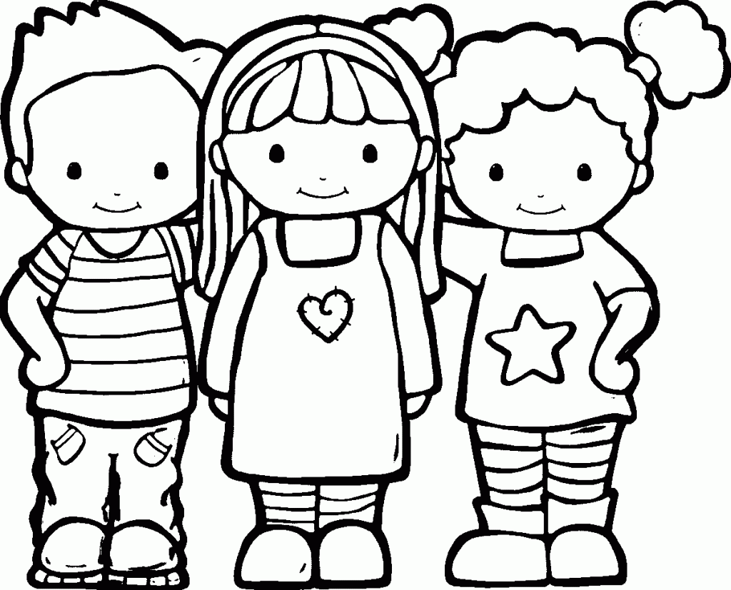 Friendship Coloring Page