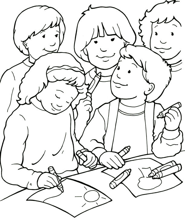 Friendship Coloring Pages Printables