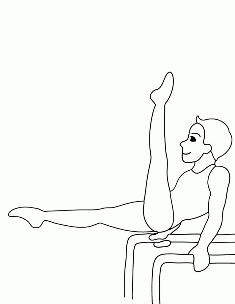 Mens Gymnastics Coloring Pages