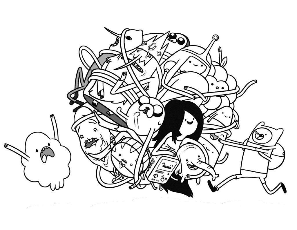 Print Adventure Time Coloring Pages