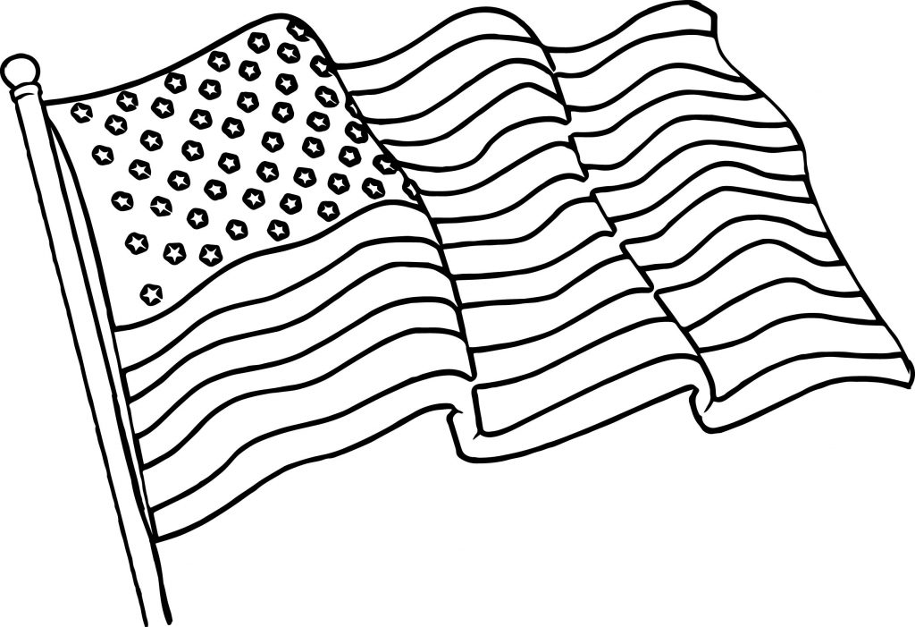 Flag American Coloring Pages 2