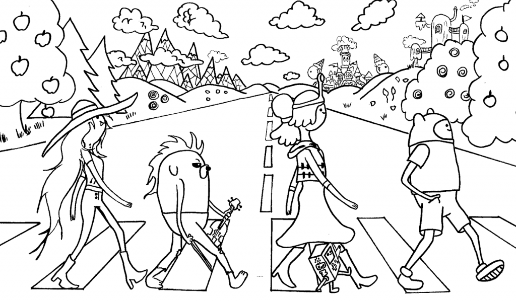 Print Free Adventure Time Coloring Pages