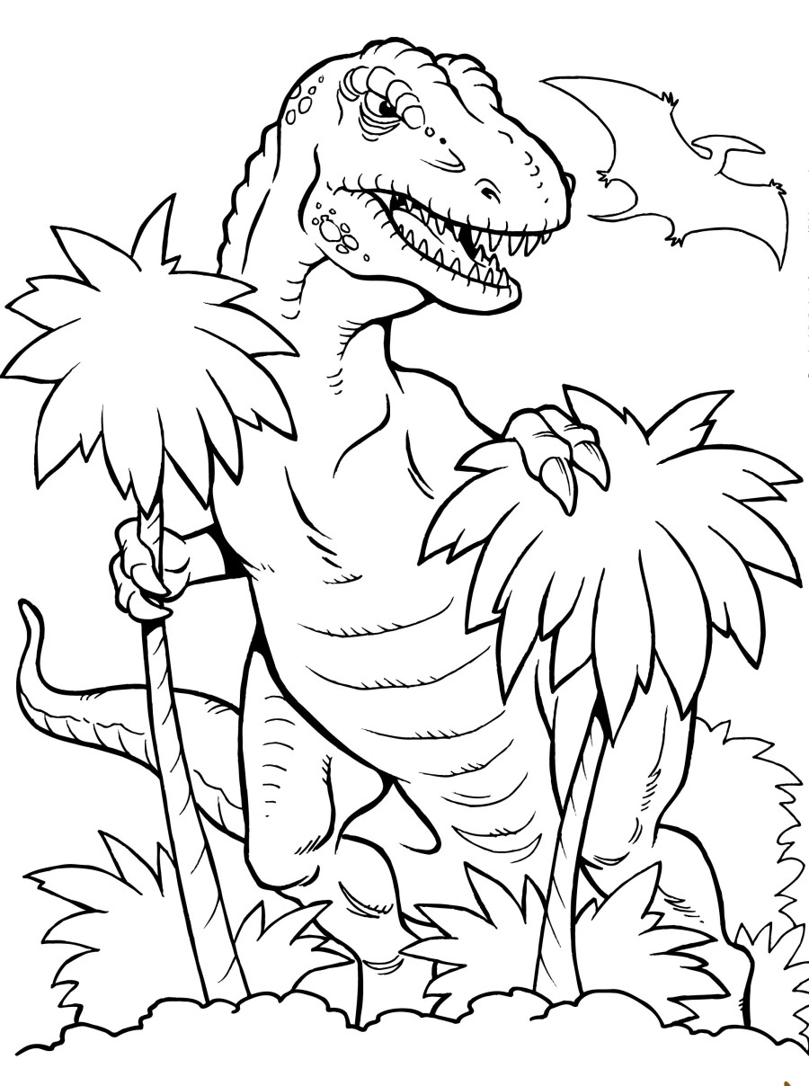 Tyrannosaurus Dinosaur Coloring Pages - Free Printable Coloring Pages