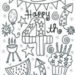Printable 4th of July Coloring Page