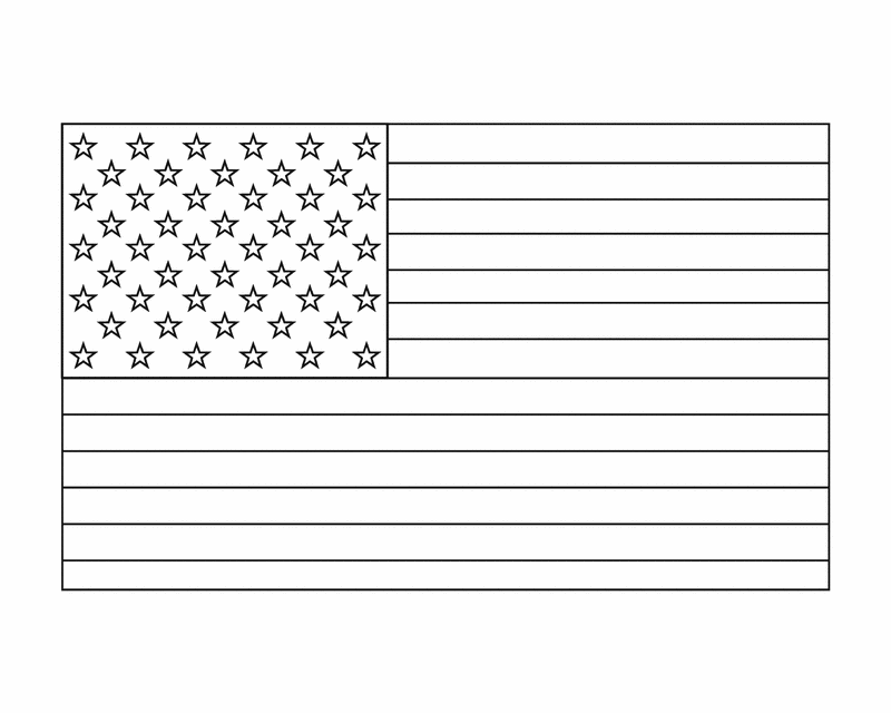 Printable American Flag Coloring Pages