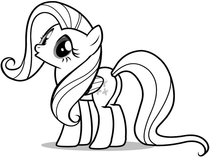 Printable Fluttershy Coloring Pages