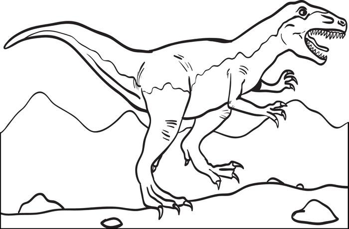 trex coloring pages