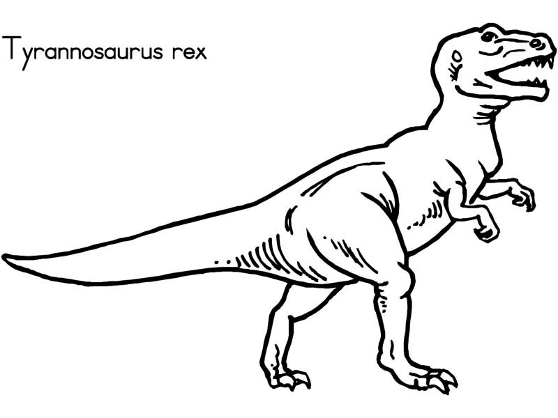 trex coloring pages