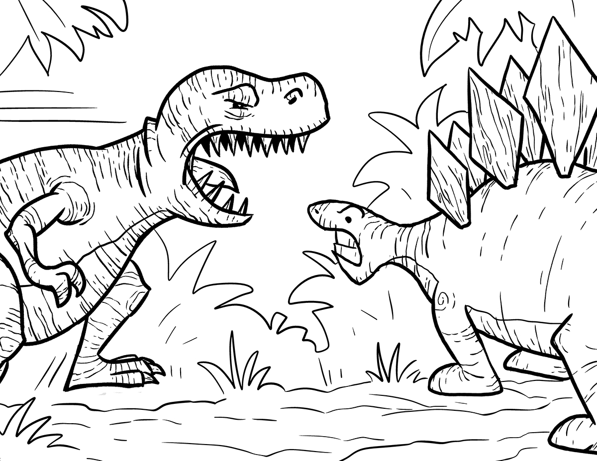 trex coloring pages - best coloring pages for kids