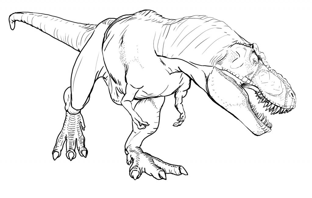 TRex Coloring Pages Printables