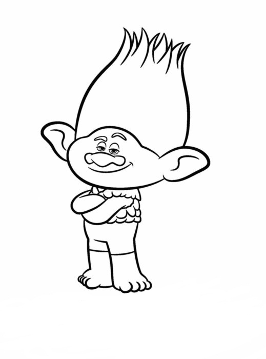 Trolls Movie Coloring Pages Free Printables