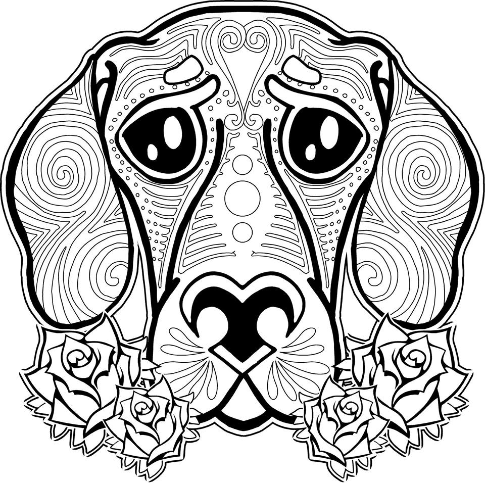 Animal Coloring Pages For Adults Simple