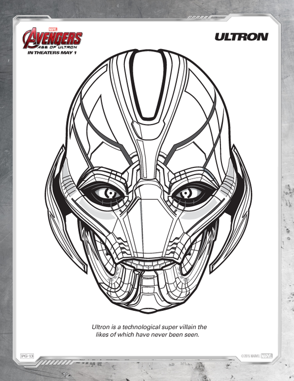 Avengers Coloring Pages - Free Ultron