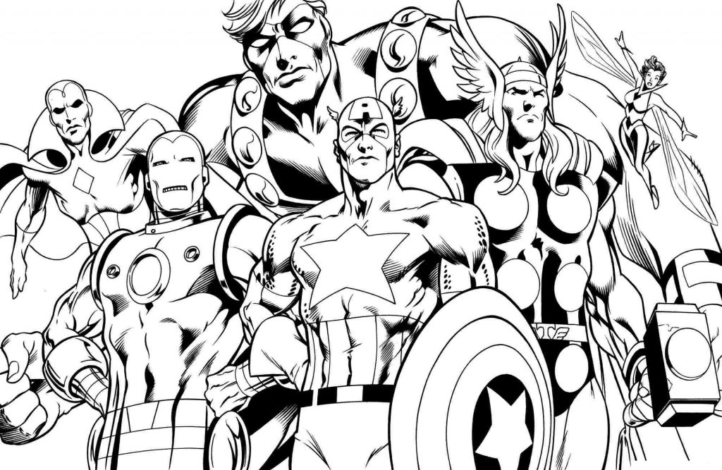 Avengers Comic Book Coloring Pages