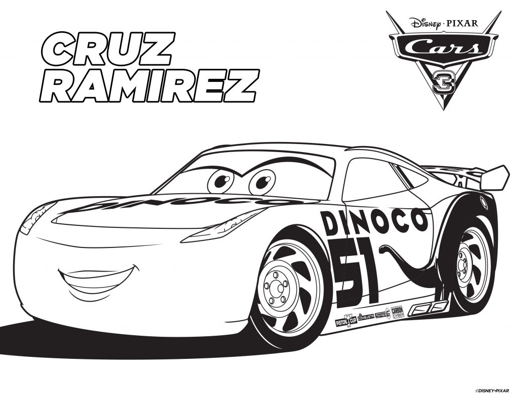 Cars Coloring Pages - Cruz Ramirez