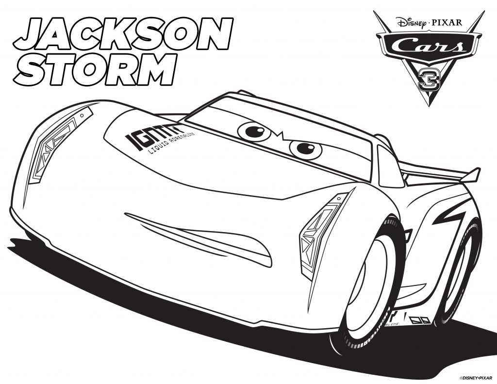 Cars Coloring Pages - Jackson Storm