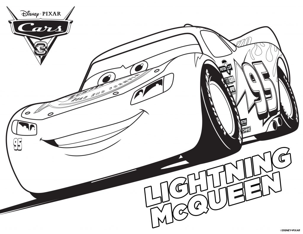 Cars Coloring Pages - Lightning McQueen