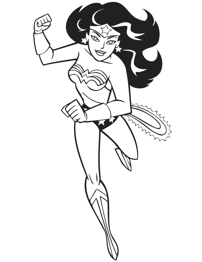 wonder woman coloring pages