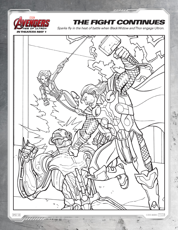 Printable Loki coloring page Avengers 