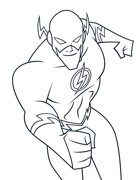 Flash Logo Coloring Pages Printable Coloring Pages