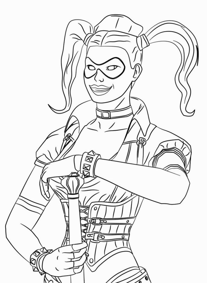 Harley Quinn Coloring Pages Best Coloring Pages For Kids