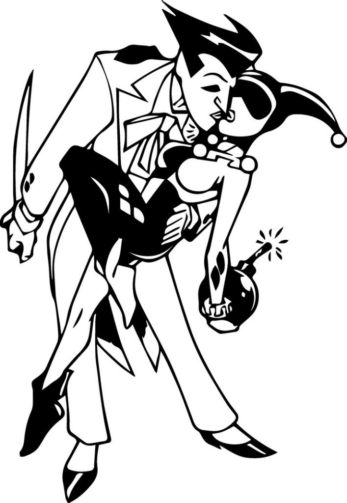 Harley Quinn Coloring Pages