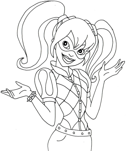 Harley Quinn Coloring Pages Printables